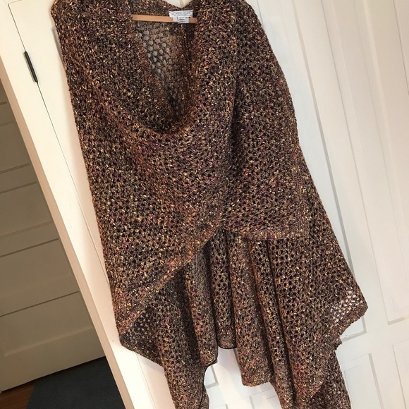 ST JOHN SPORT CHESTNUT SHAWL - Picture 3 of 12